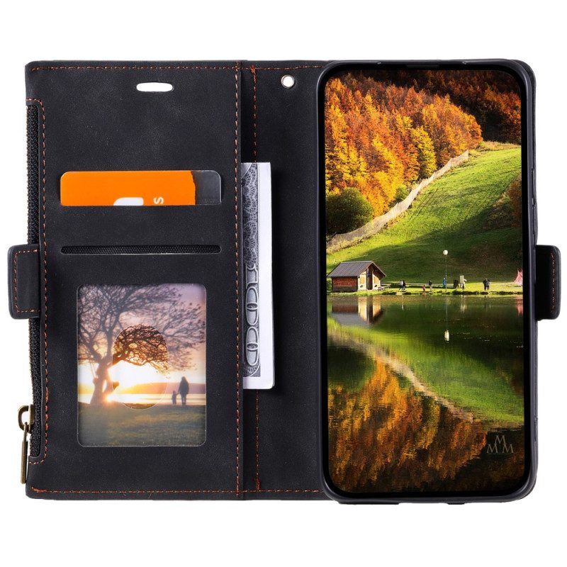 Flip Case Für Samsung Galaxy S23 Ultra 5G Kartenhalter Hinten