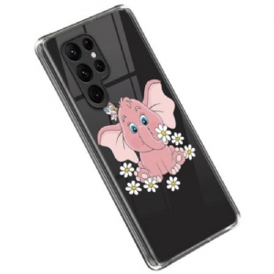 Hülle Für Samsung Galaxy S23 Ultra 5G Rosa Elefant