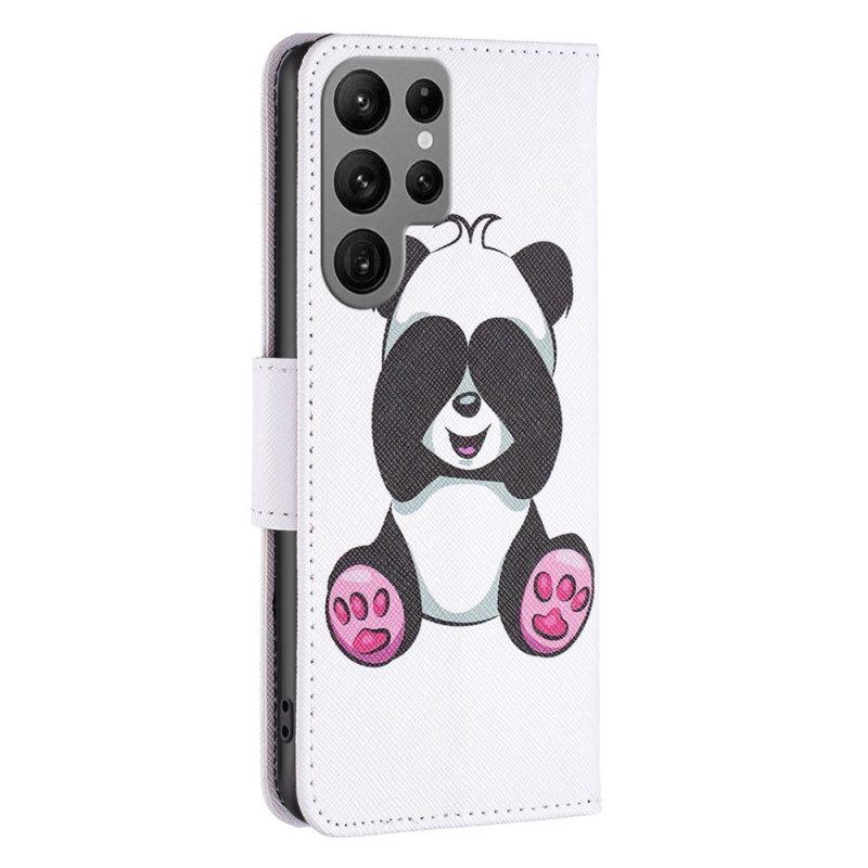 Lederhüllen Für Samsung Galaxy S23 Ultra 5G Panda