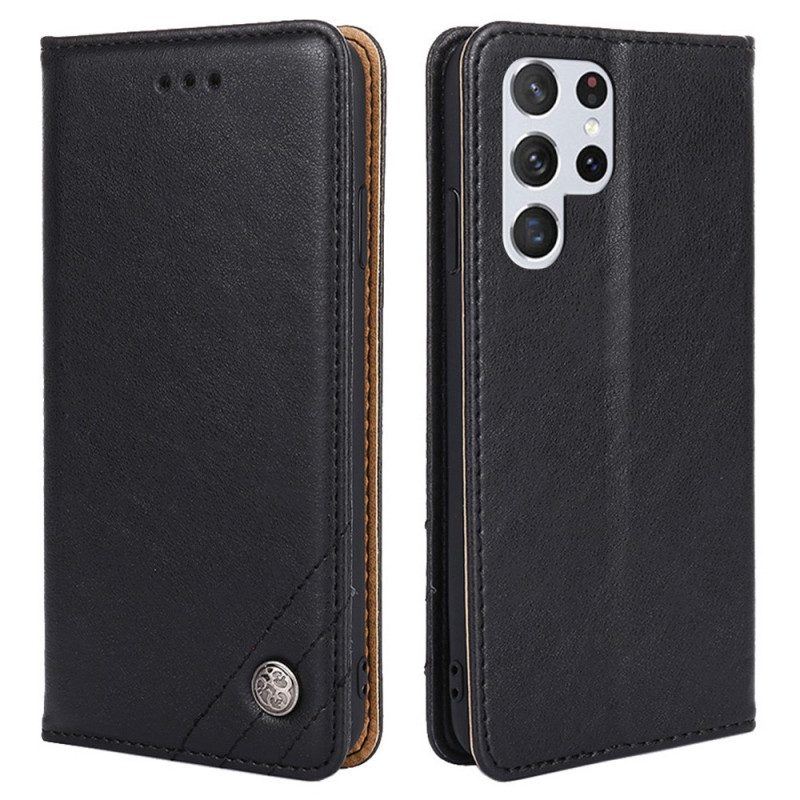 Schutzhülle Für Samsung Galaxy S23 Ultra 5G Flip Case Dekorative Nieten