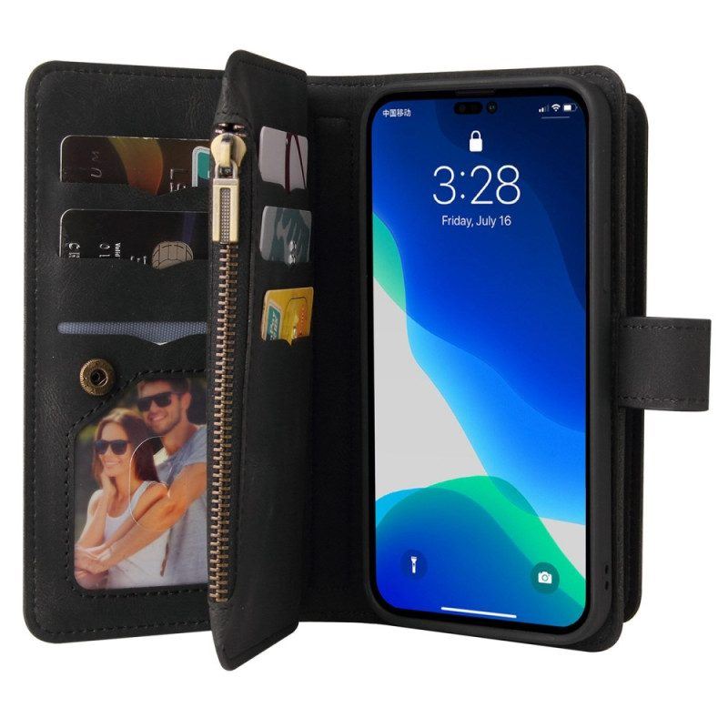 Flip Case Für iPhone 14 Pro Max Multifunktionsoptimierte Kartenhalter