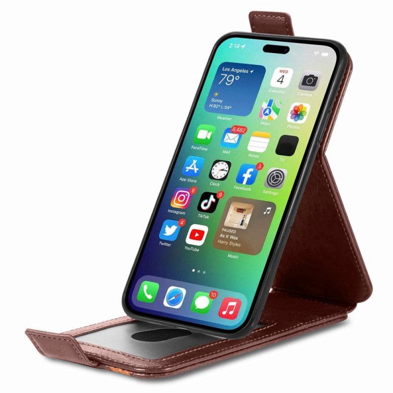 Flip Case Für iPhone 14 Pro Max Flip Case Vertikale Klappe Von Caseneo