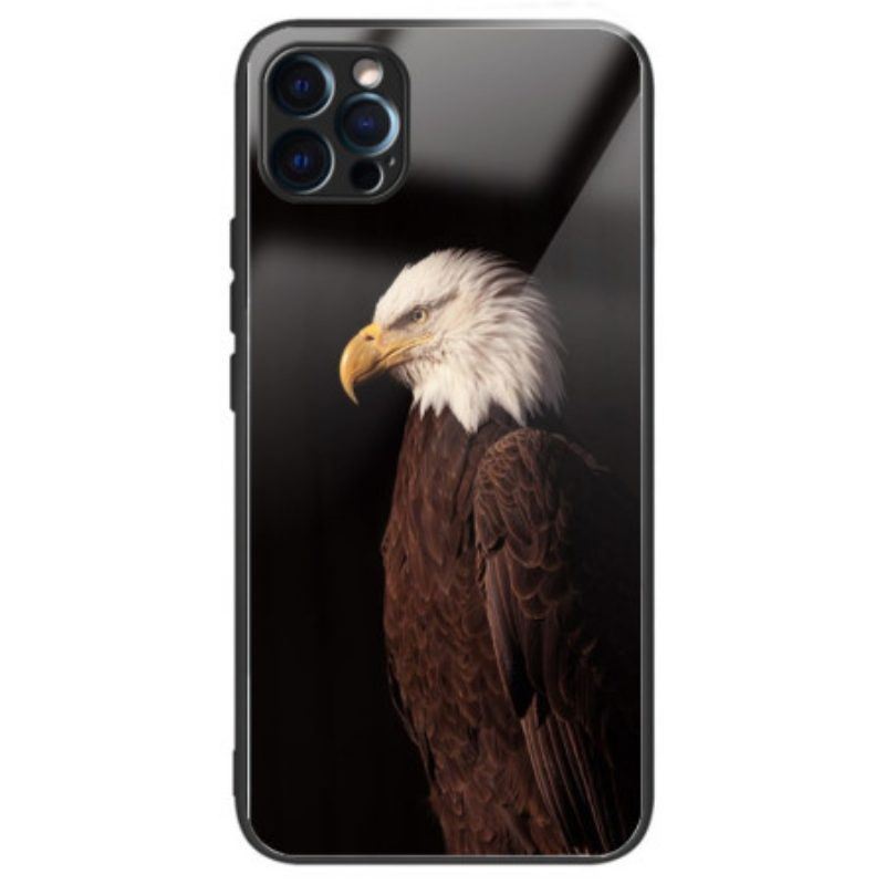 Handyhülle Für iPhone 14 Pro Max Eagle Gehärtetes Glas