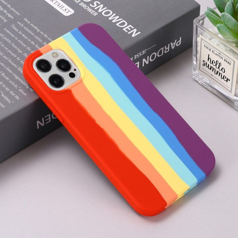 Handyhülle Für iPhone 14 Pro Max Regenbogen