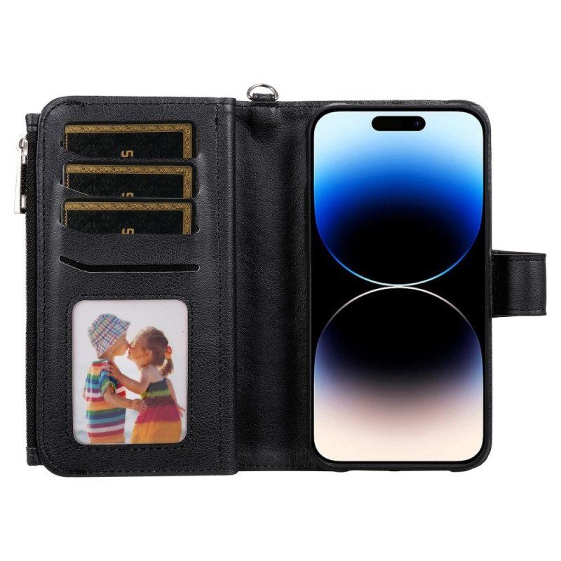 Hülle Flip Case Für iPhone 14 Pro Max Brieftasche Brieftasche Mit Abnehmbarem