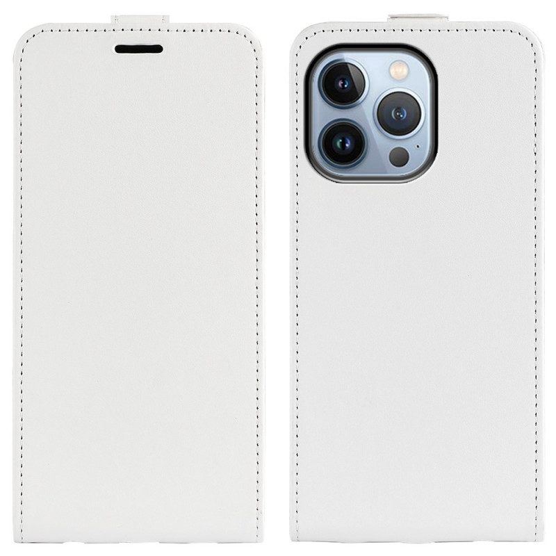 Lederhüllen Für iPhone 14 Pro Max Flip Case Vertikale Klappe In Lederoptik