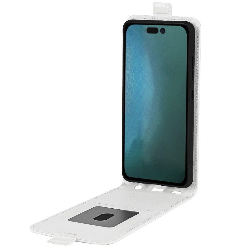 Lederhüllen Für iPhone 14 Pro Max Flip Case Vertikale Klappe In Lederoptik