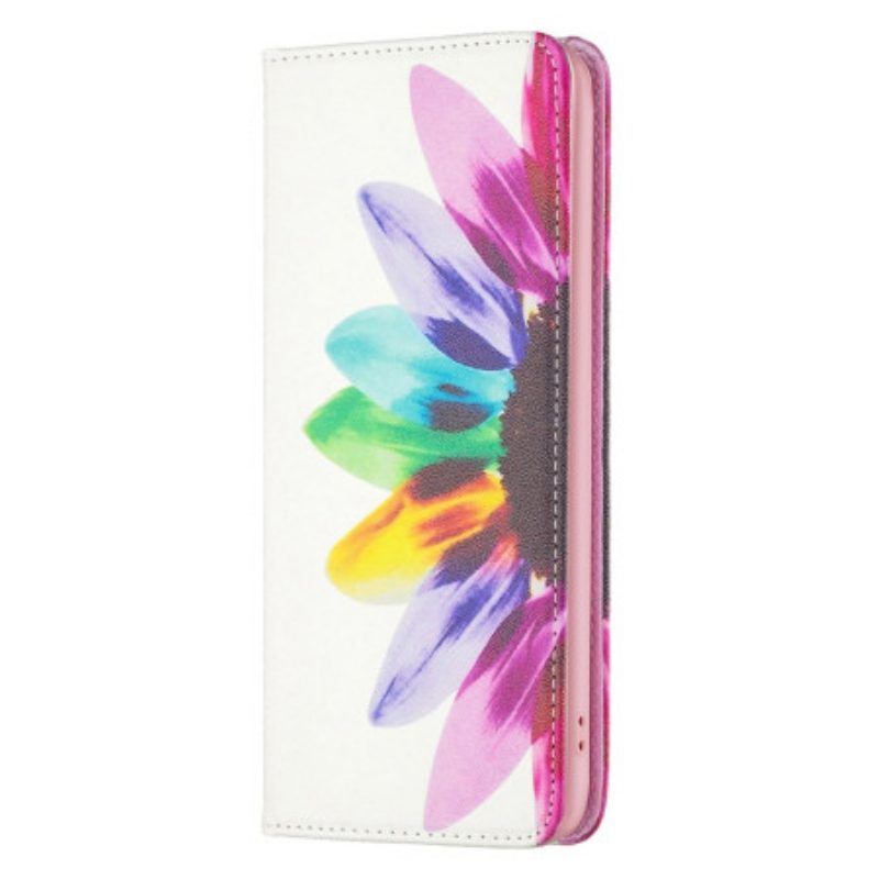 Schutzhülle Für iPhone 14 Pro Max Flip Case Aquarellblume