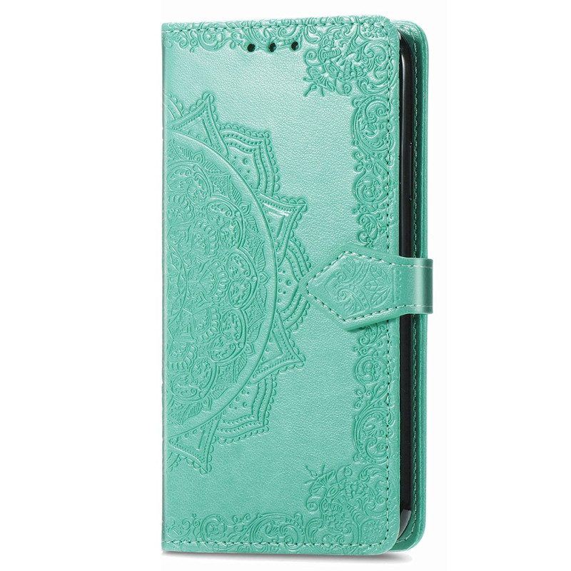 Flip Case Für iPhone 15 Pro Barockes Mandala