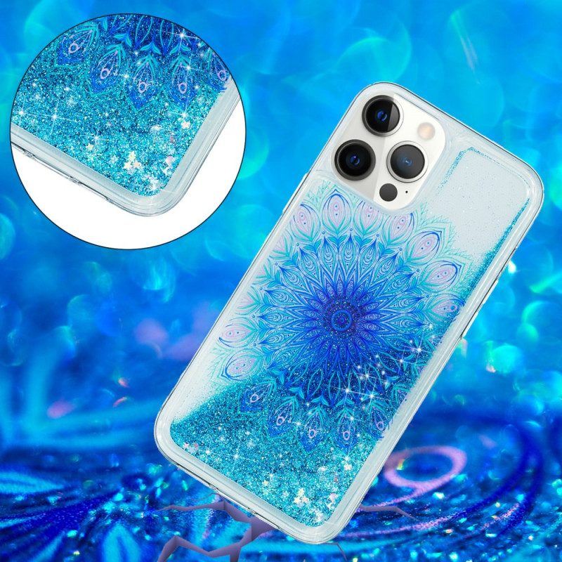 Handyhülle Für iPhone 15 Pro Mandala-glitzer