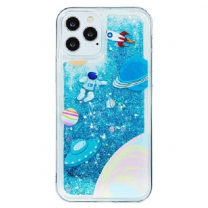 Handyhülle Für iPhone 15 Pro Weltraumglitter