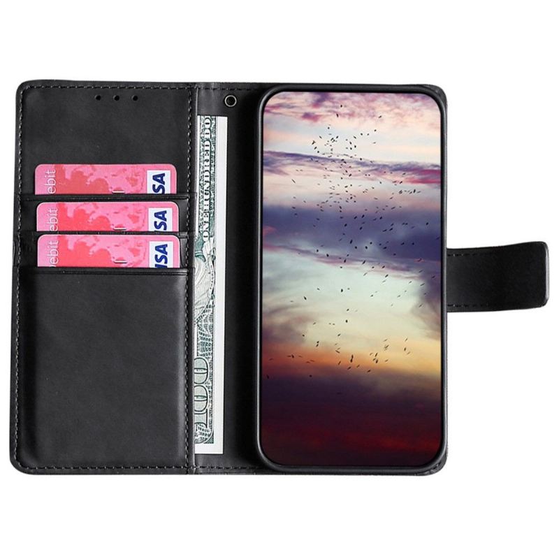 Flip Case Für Sony Xperia 10 IV Ana Kunstleder Croco Skin-effekt