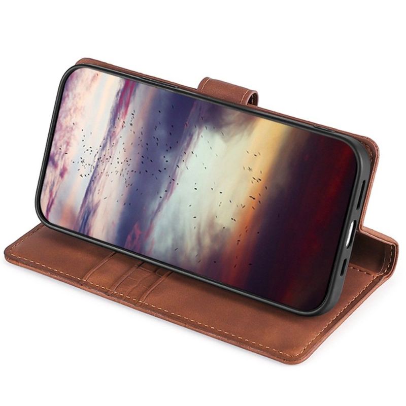 Flip Case Für Sony Xperia 10 IV Ana Kunstleder Croco Skin-effekt