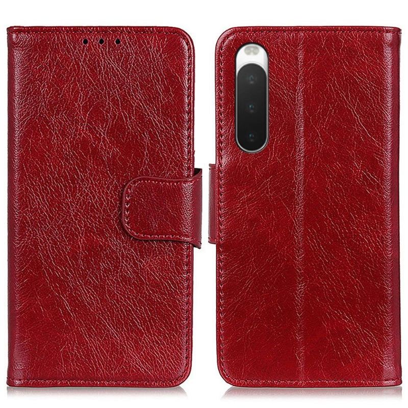 Flip Case Für Sony Xperia 10 IV Stil Aus Gealtertem Leder