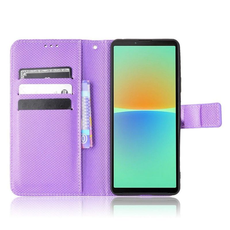 Lederhüllen Für Sony Xperia 10 IV Flip Case Lucinda Klappkartenhalter