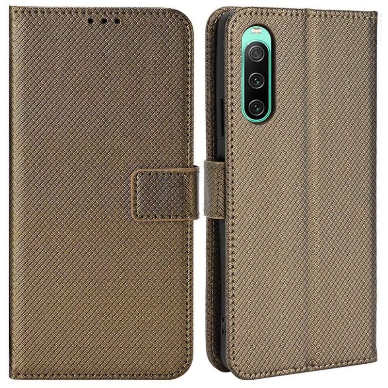 Lederhüllen Für Sony Xperia 10 IV Flip Case Lucinda Klappkartenhalter