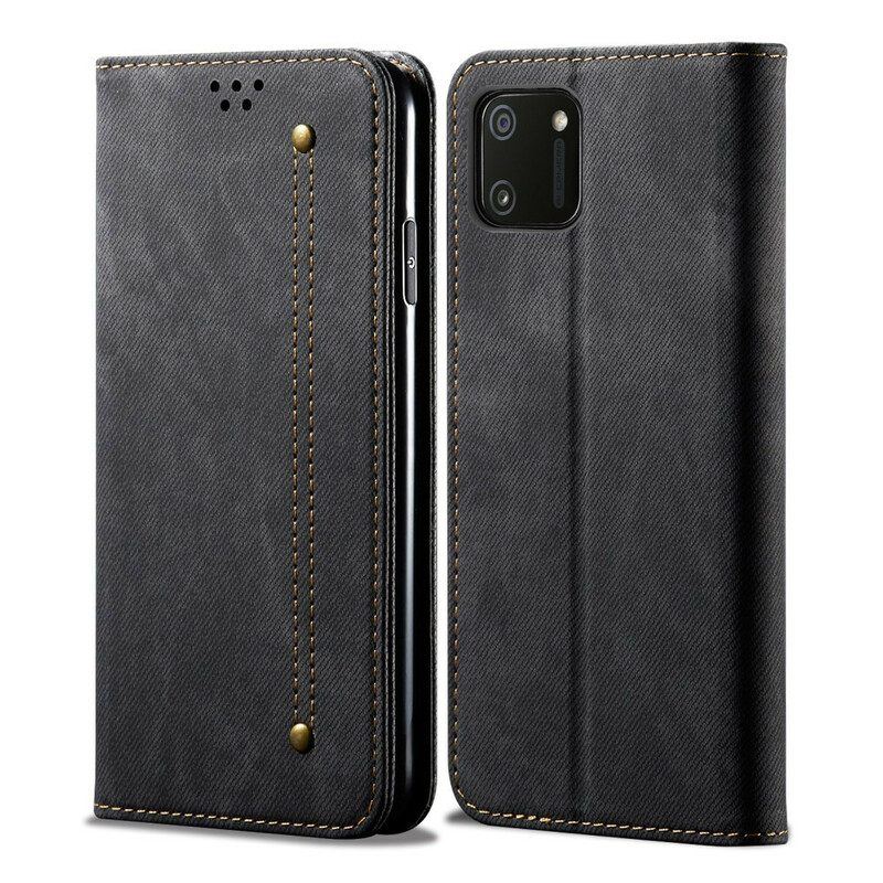 Schutzhülle Für Realme C11 Flip Case Kunstleder-jeans-textur