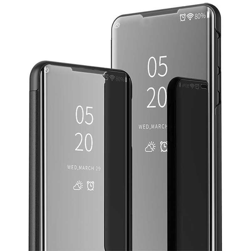 Schutzhülle Für Realme C11 Spiegel Und Kunstleder