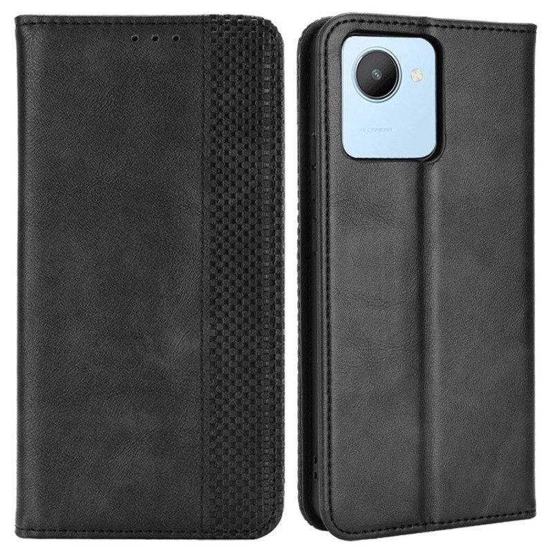 Schutzhülle Für Realme C30 Flip Case Vintage-stil