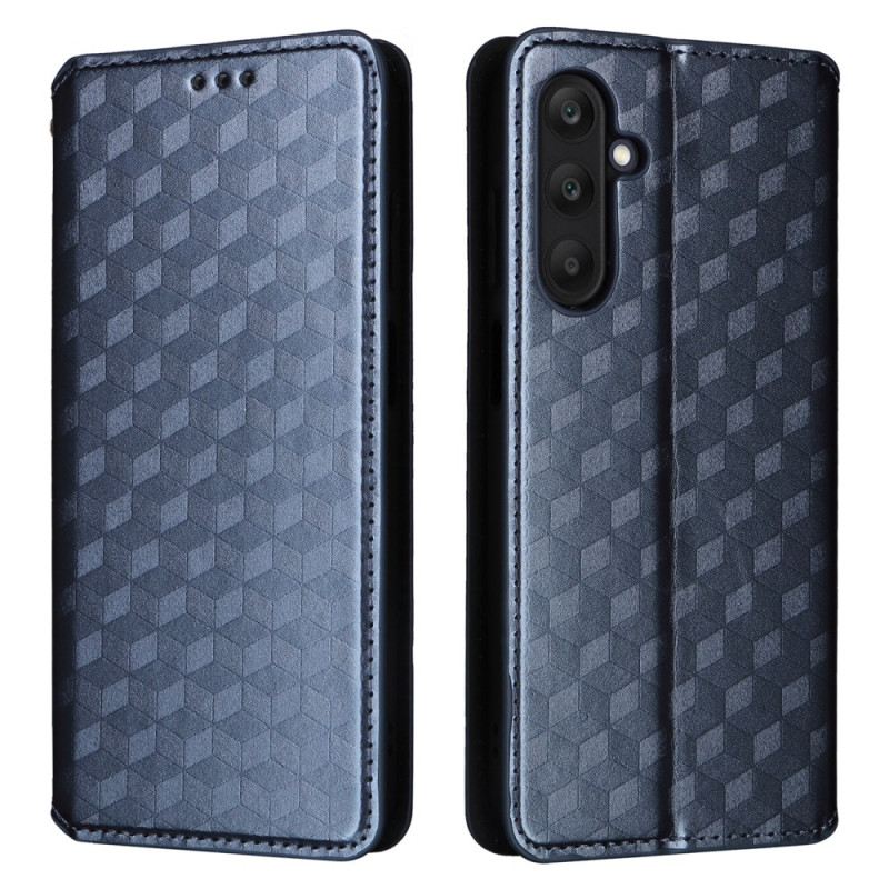 Flip Case Samsung Galaxy M55 5g Handyhülle Rautenmuster