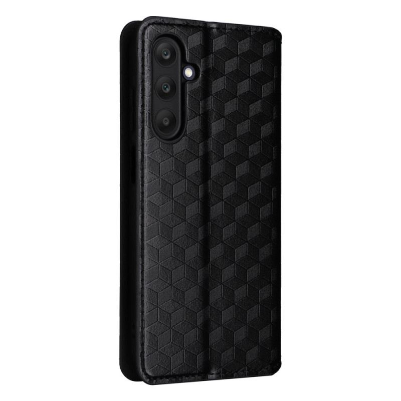 Flip Case Samsung Galaxy M55 5g Handyhülle Rautenmuster