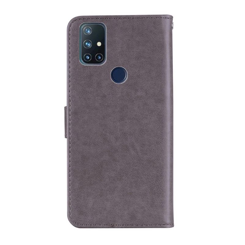 Flip Case Für OnePlus Nord N10 Geprägte Eule