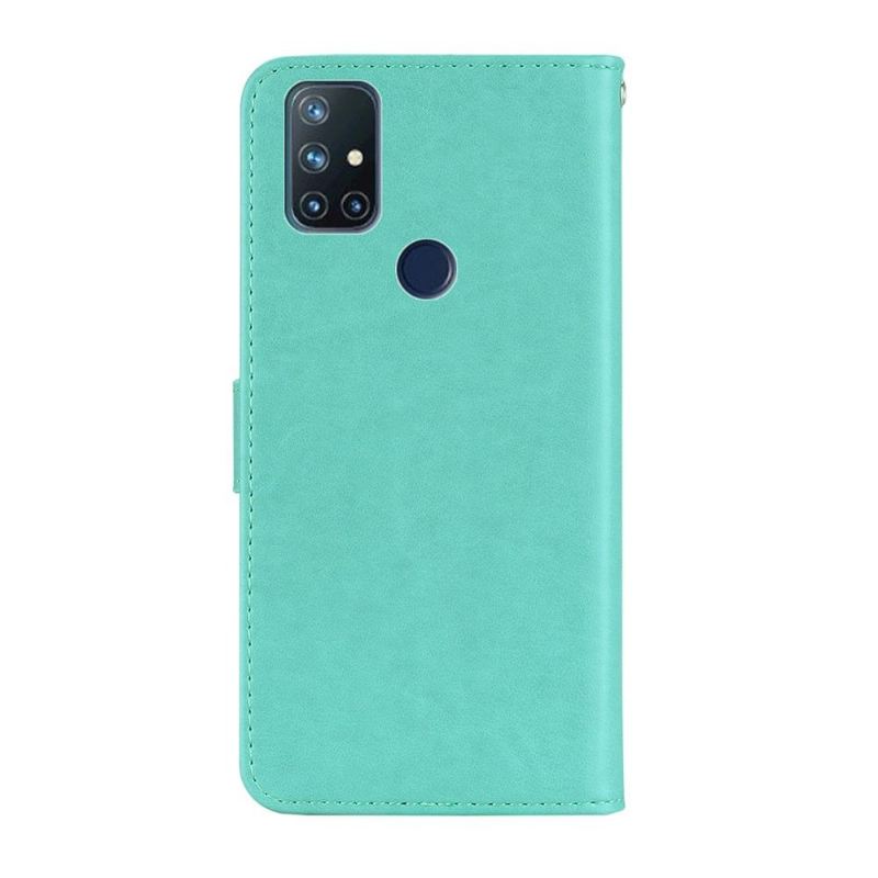 Flip Case Für OnePlus Nord N10 Geprägte Eule