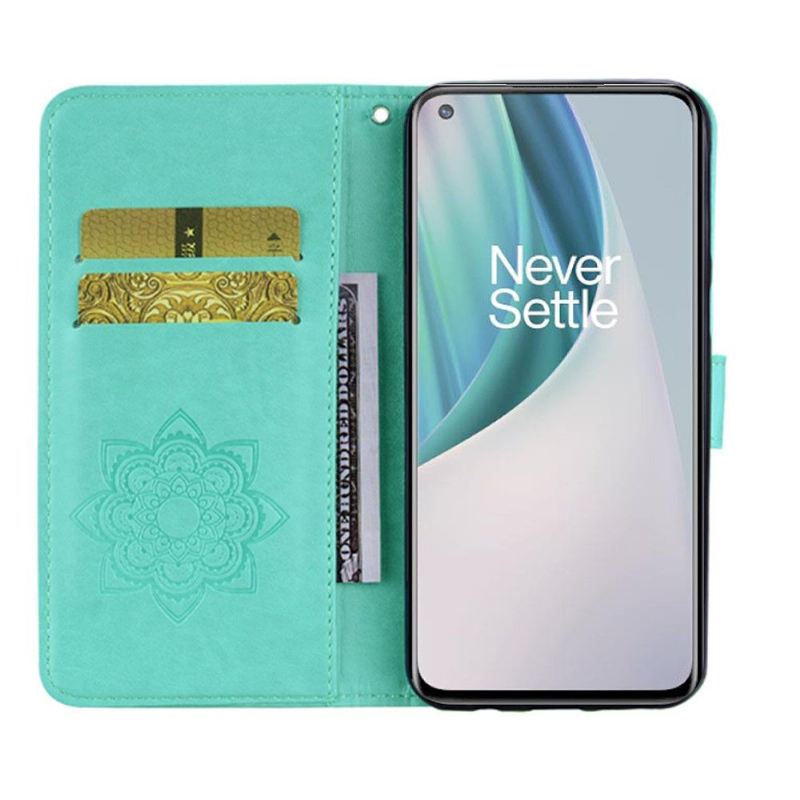 Flip Case Für OnePlus Nord N10 Geprägte Eule