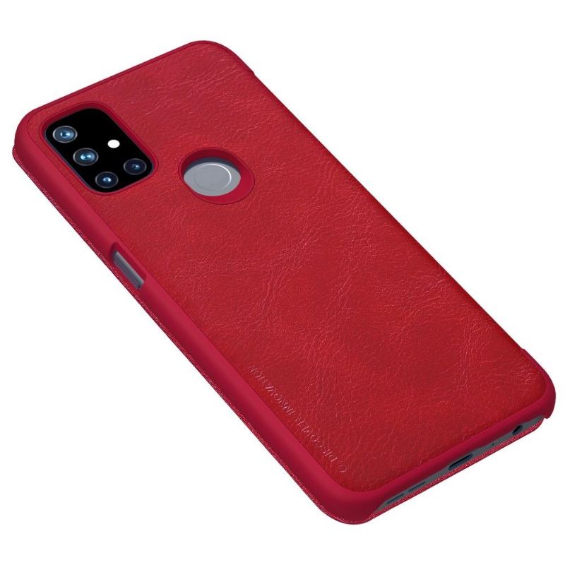 Flip Case Für OnePlus Nord N10 Ledereffekt Der Qin-serie