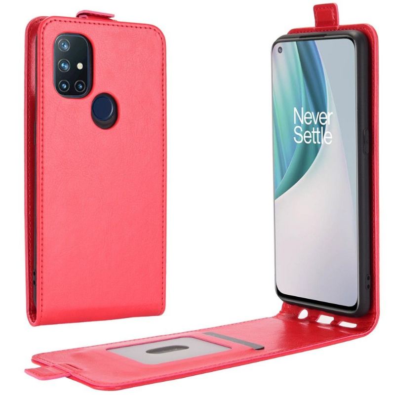 Flip Case Für OnePlus Nord N10 Flip Case Vertikales Kunstleder