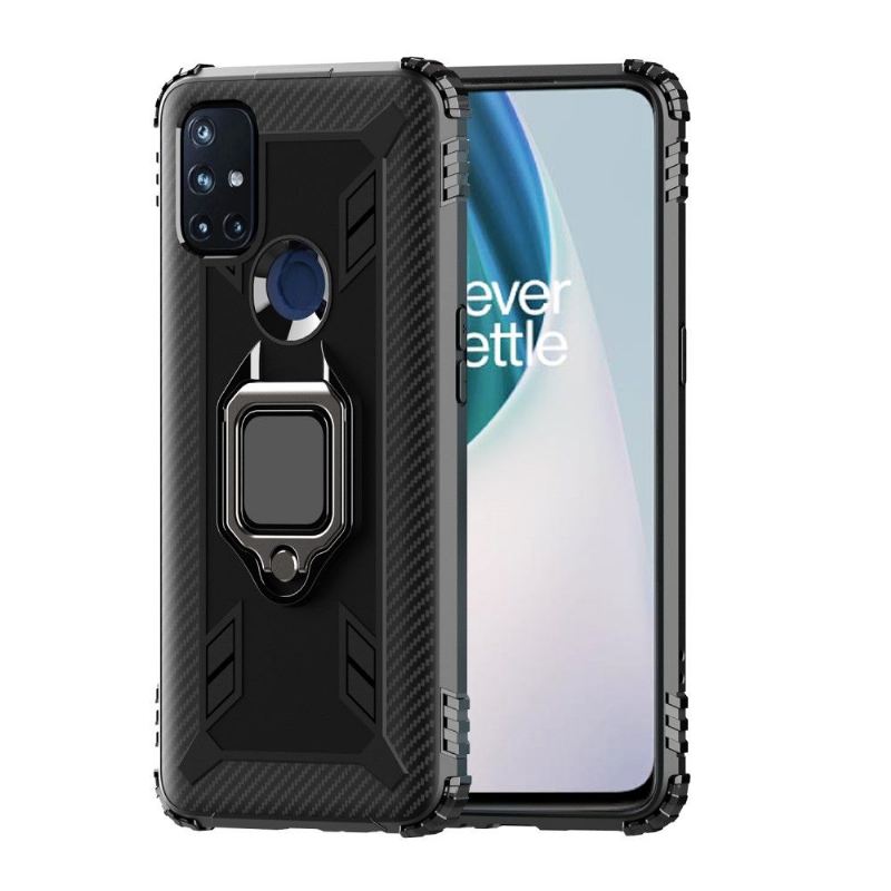 Handyhülle Für OnePlus Nord N10 Carbon-optik Mit Stützring