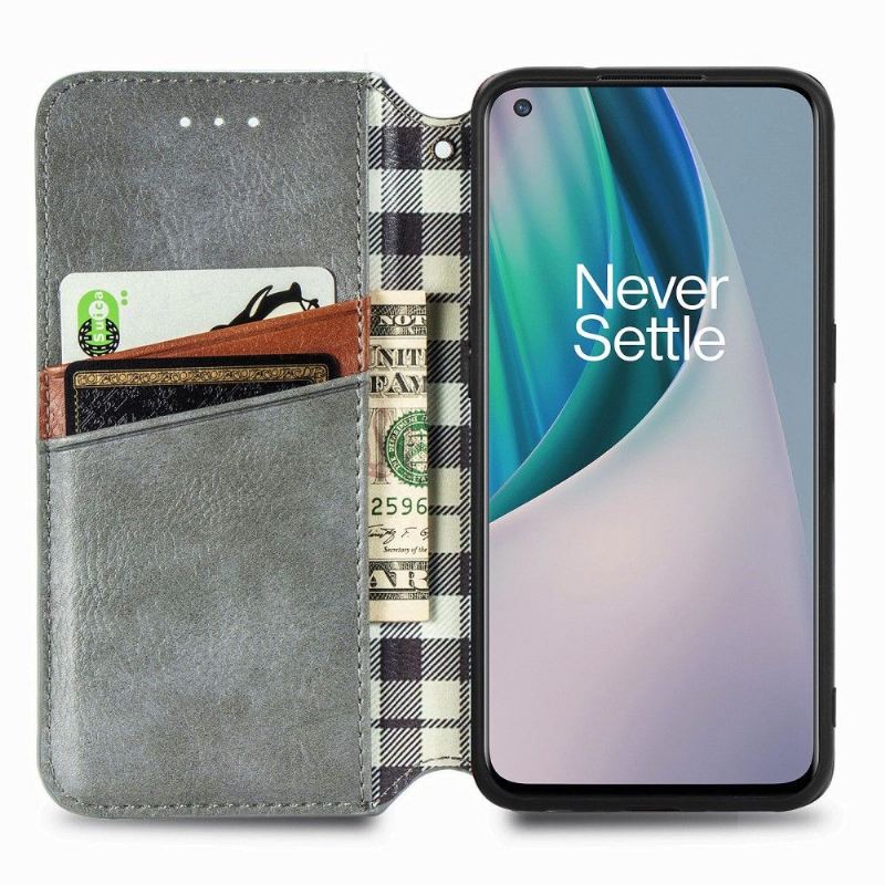 Lederhüllen Für OnePlus Nord N10 Kartenhalter Im Kub-design