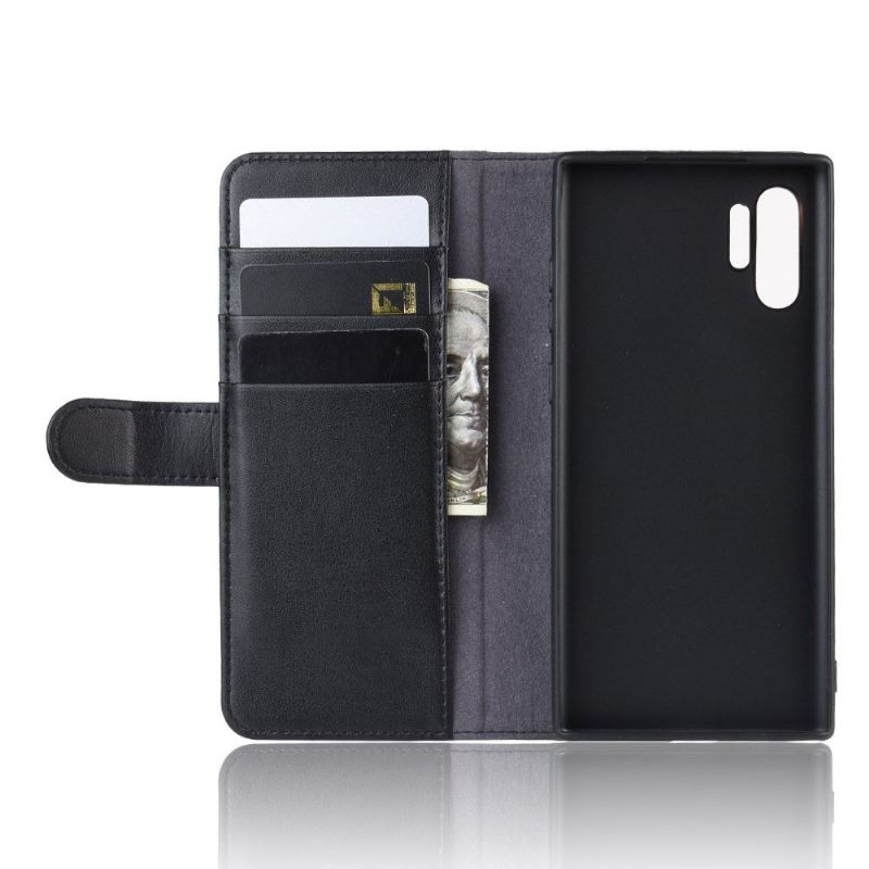 Flip Case Für Samsung Galaxy Note 10+ / Note 10+ 5G Premium-leder