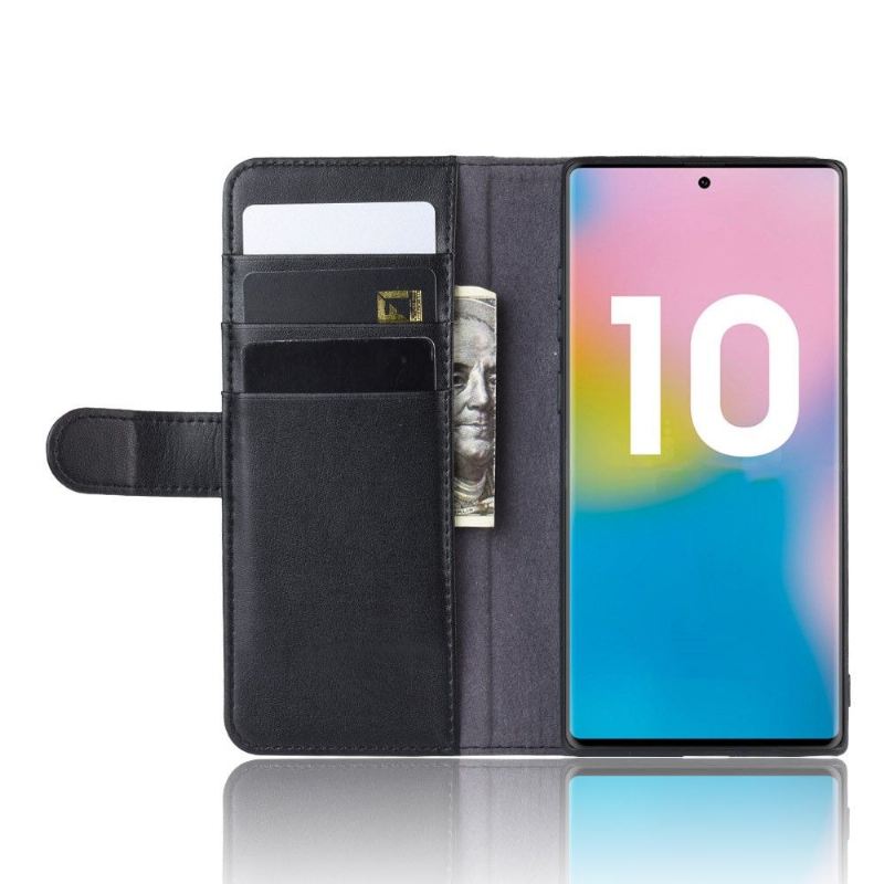 Flip Case Für Samsung Galaxy Note 10+ / Note 10+ 5G Premium-leder