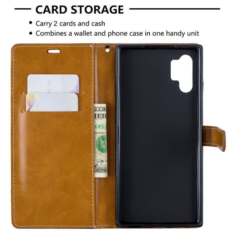 Flip Case Für Samsung Galaxy Note 10+ / Note 10+ 5G Stoffbezug