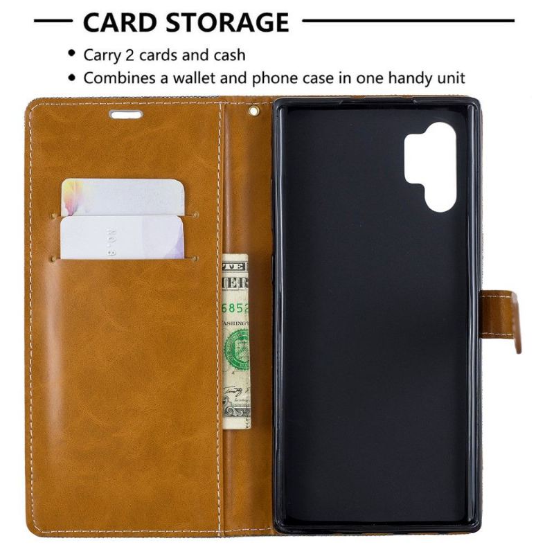 Flip Case Für Samsung Galaxy Note 10+ / Note 10+ 5G Stoffbezug