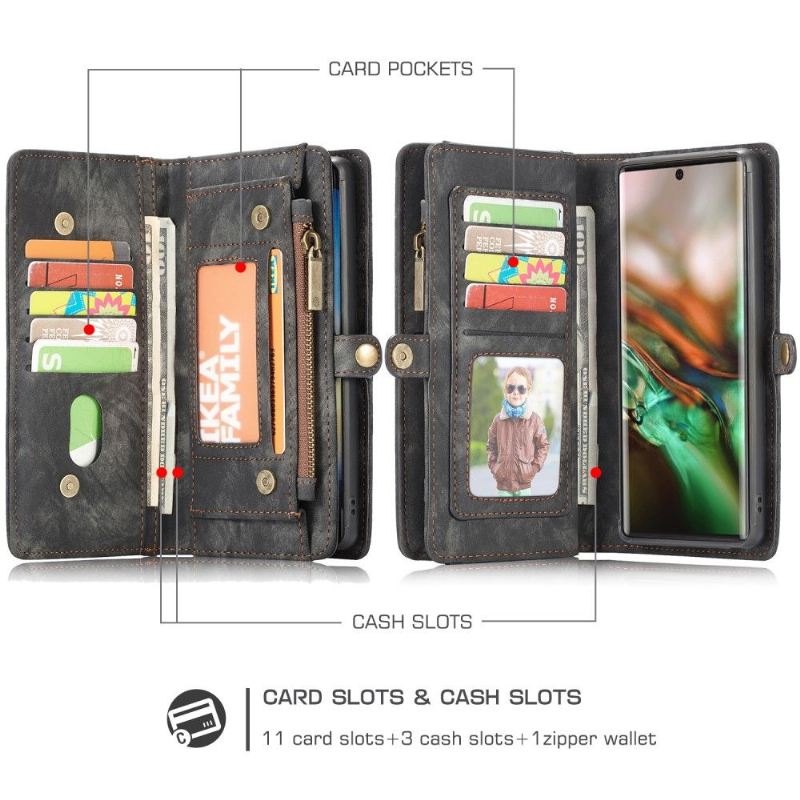 Hülle Flip Case Für Samsung Galaxy Note 10+ / Note 10+ 5G 2 in 1 Magnetisch