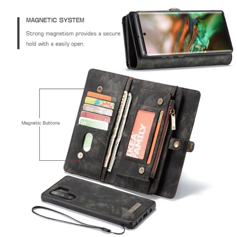 Hülle Flip Case Für Samsung Galaxy Note 10+ / Note 10+ 5G 2 in 1 Magnetisch