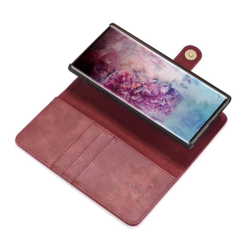 Hülle Flip Case Für Samsung Galaxy Note 10+ / Note 10+ 5G Brieftasche Mit Abnehmbarer Schale