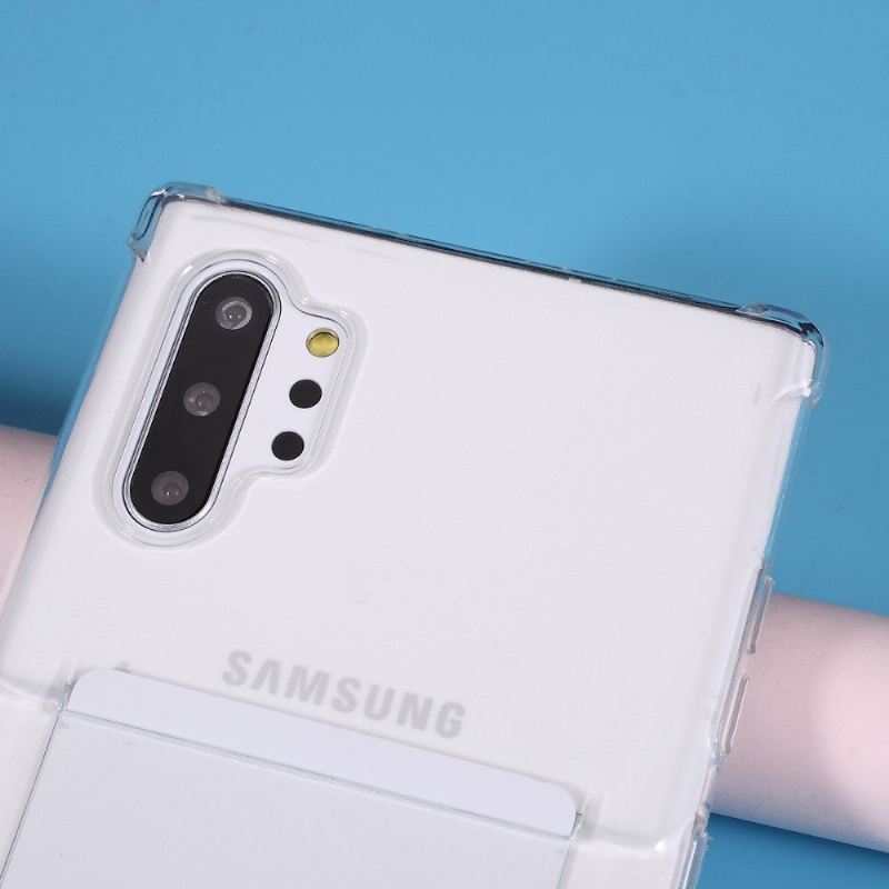 Hülle Für Samsung Galaxy Note 10+ / Note 10+ 5G Klarer Kartenhalter