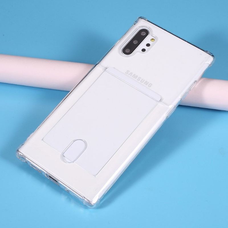 Hülle Für Samsung Galaxy Note 10+ / Note 10+ 5G Klarer Kartenhalter