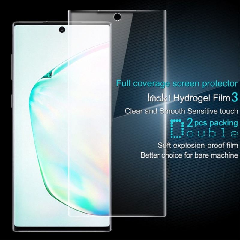 Samsung Galaxy Note 10 Plus - 2 Vollschutz-Hydrogel-Displayschutzfolien