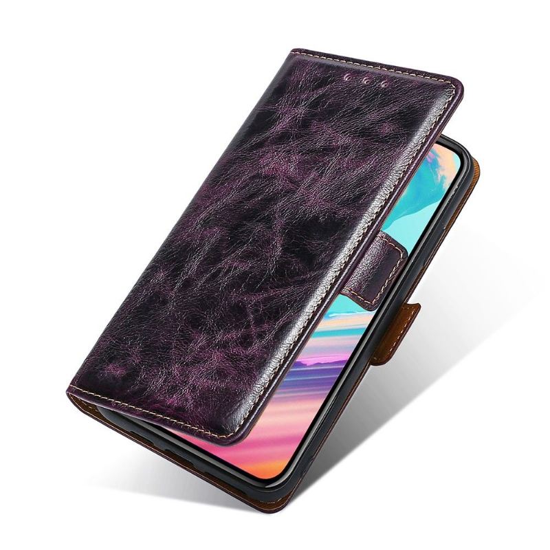 Flip Case Für OnePlus Nord N100 Flip Case Kartenetui In Lederoptik