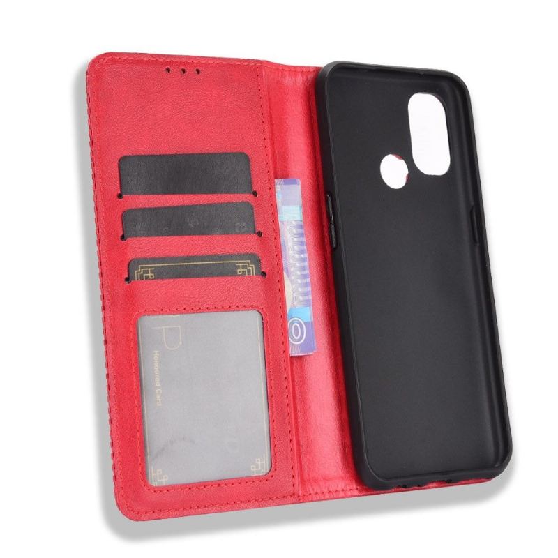 Flip Case Für OnePlus Nord N100 Leder Im Cirénius-stil