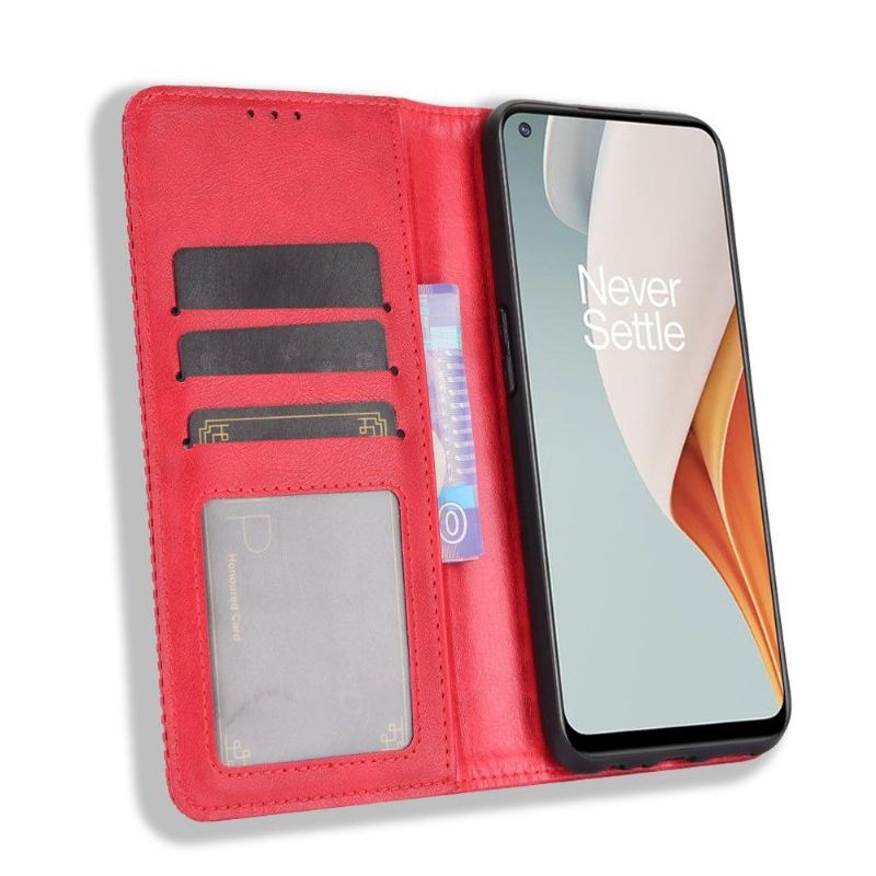 Flip Case Für OnePlus Nord N100 Leder Im Cirénius-stil