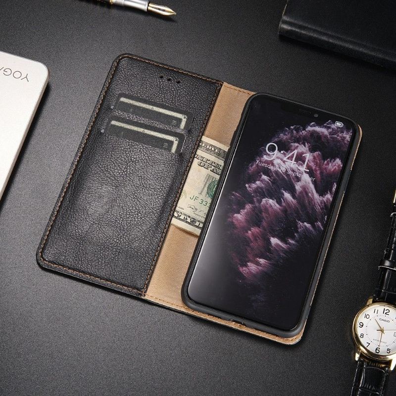 Handyhülle Für OnePlus Nord N100 Flip Case Reines Kunstleder