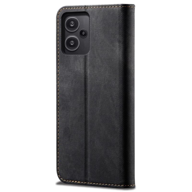 Flip Case Für Xiaomi Redmi Note 13 Pro Plus 5g Jeansstoff