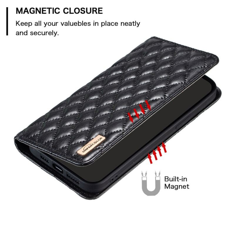 Flip Case Xiaomi Redmi Note 13 Pro Plus 5g Handyhülle Gesteppt Binfen Color