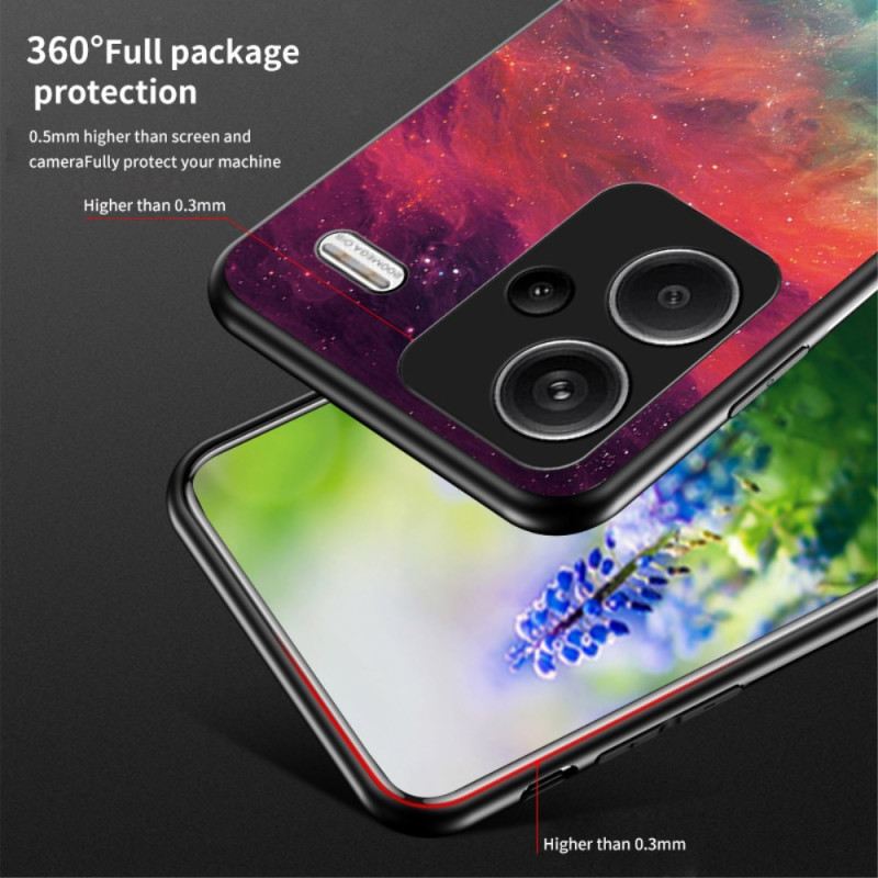 Hülle Xiaomi Redmi Note 13 Pro Plus 5g Handyhülle Cosmic Starry Sky Gehärtetes Glas