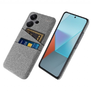 Hülle Xiaomi Redmi Note 13 Pro Plus 5g Kartenhalter Aus Stoff